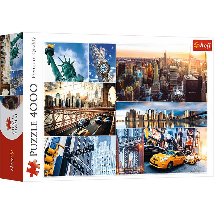 4000 Piece Trefl Jigsaw Puzzle, New York Collage for wholesale by TREFL by Bridge Toys