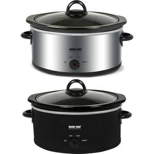 MAGIC MILL 10 QUART OVAL CROCK POT WITH COOL TOUCH HANDLES AND ALUMINUM POT  WITH HEAVY DUTY NON-STICK COATING MODEL# MSC1030