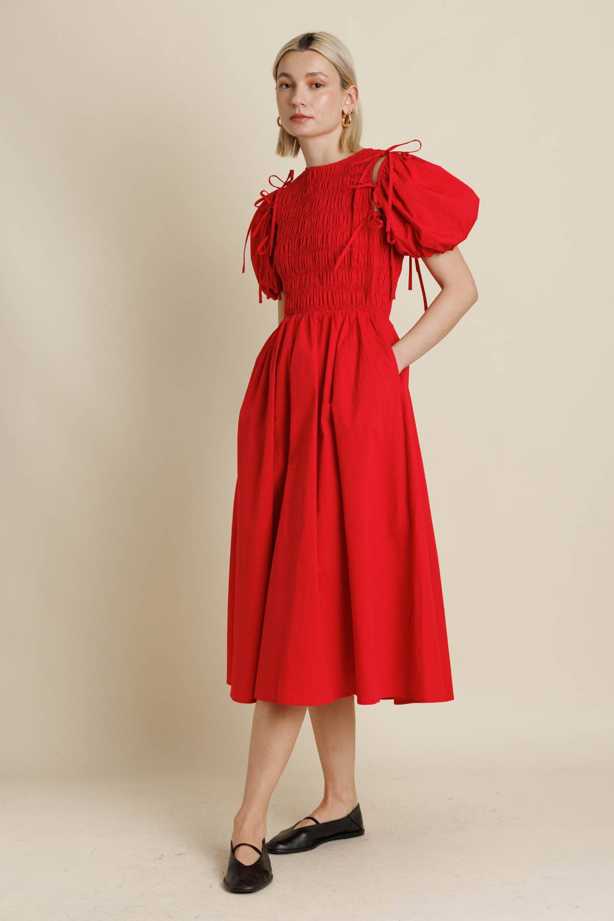 Aureum - Wholesale Dress - Women's - AD2157 - DETACHABLE SLV MIDI DRESS13