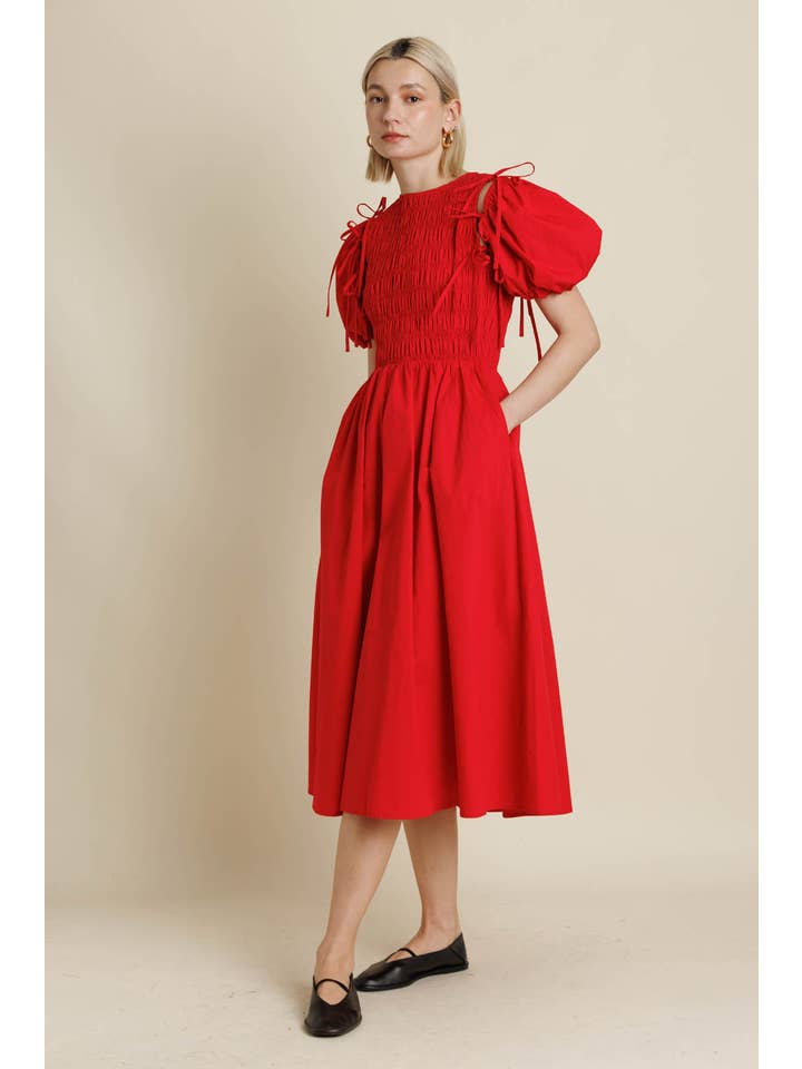 Aureum - Wholesale Dress - Women's - AD2157 - DETACHABLE SLV MIDI DRESS13