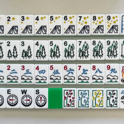 Luxe Mahjong - Wholesale Board Game - Wilderness Mahjong Set - Great for Families