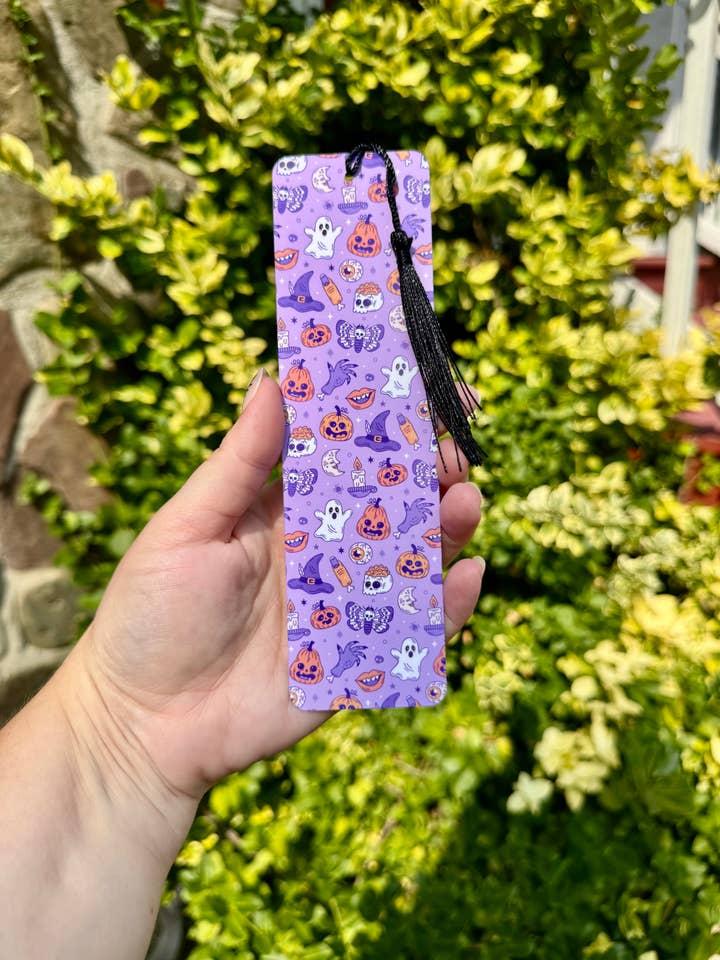 Marque-page mignon d'Halloween pastel avec pompon pour la vente par Lucky Pixels