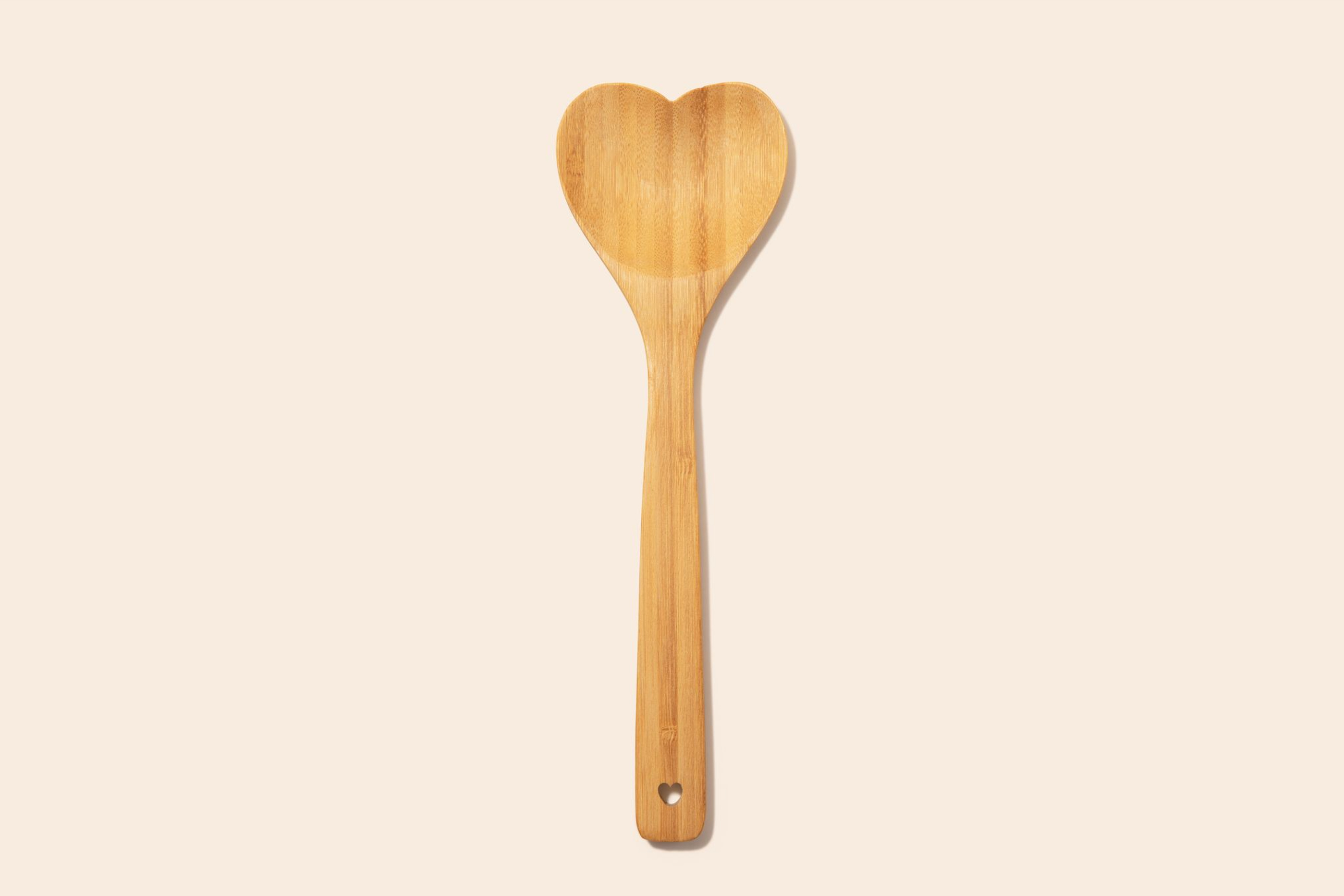Bamboo Switch - Vendita all'ingrosso Cucchiai da cucina - Cucchiaio da portata in bambù | Tema amore | Regalo di Natale3
