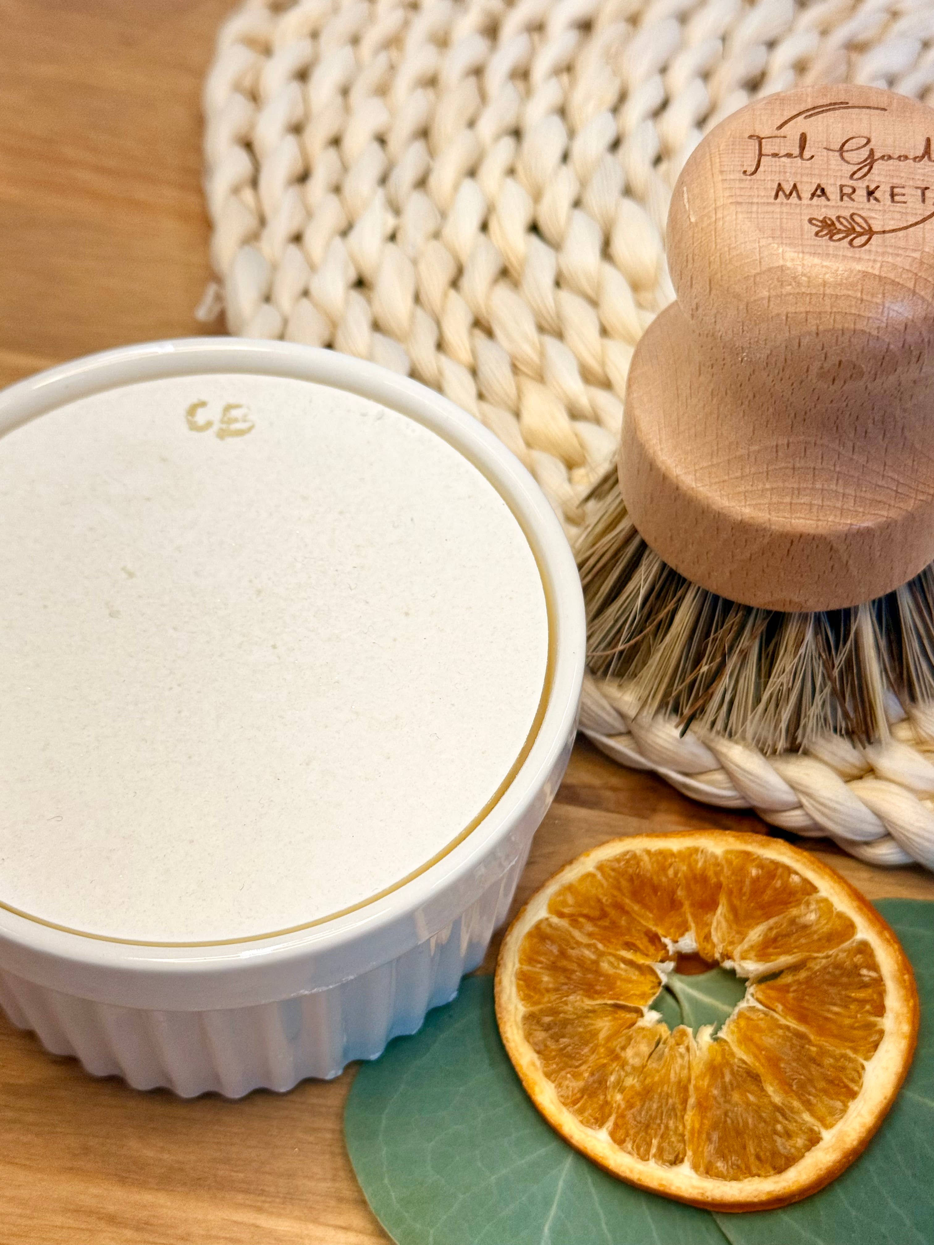 Feel Good Market - Vente Produit vaisselle - Savon à vaisselle solide dans un bol avec des huiles essentielles3