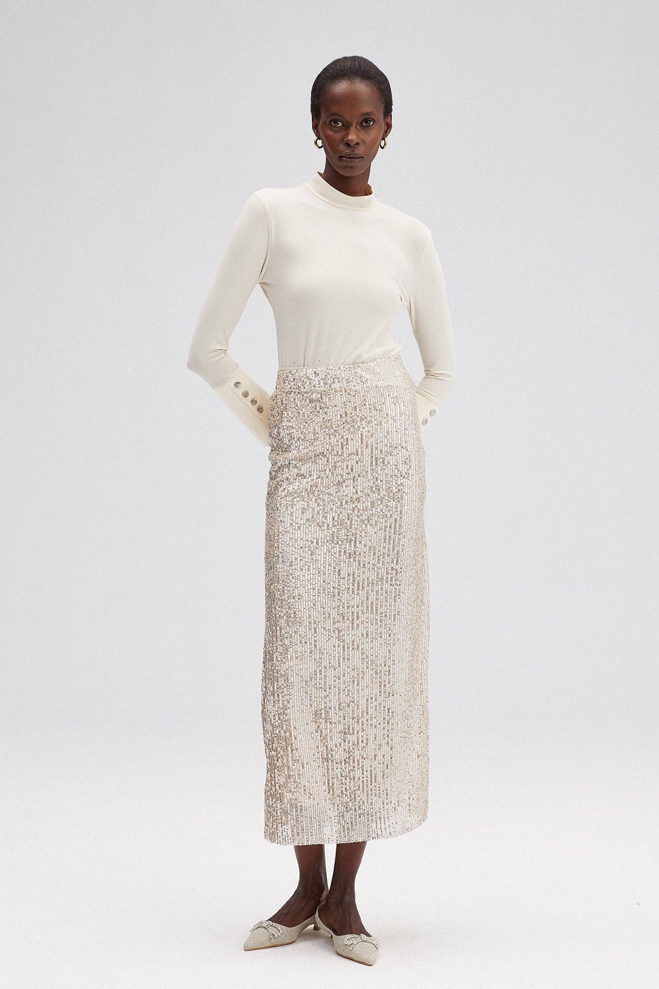 G m  SEQUIN PENCIL SKIRT for wholesale on Faire0