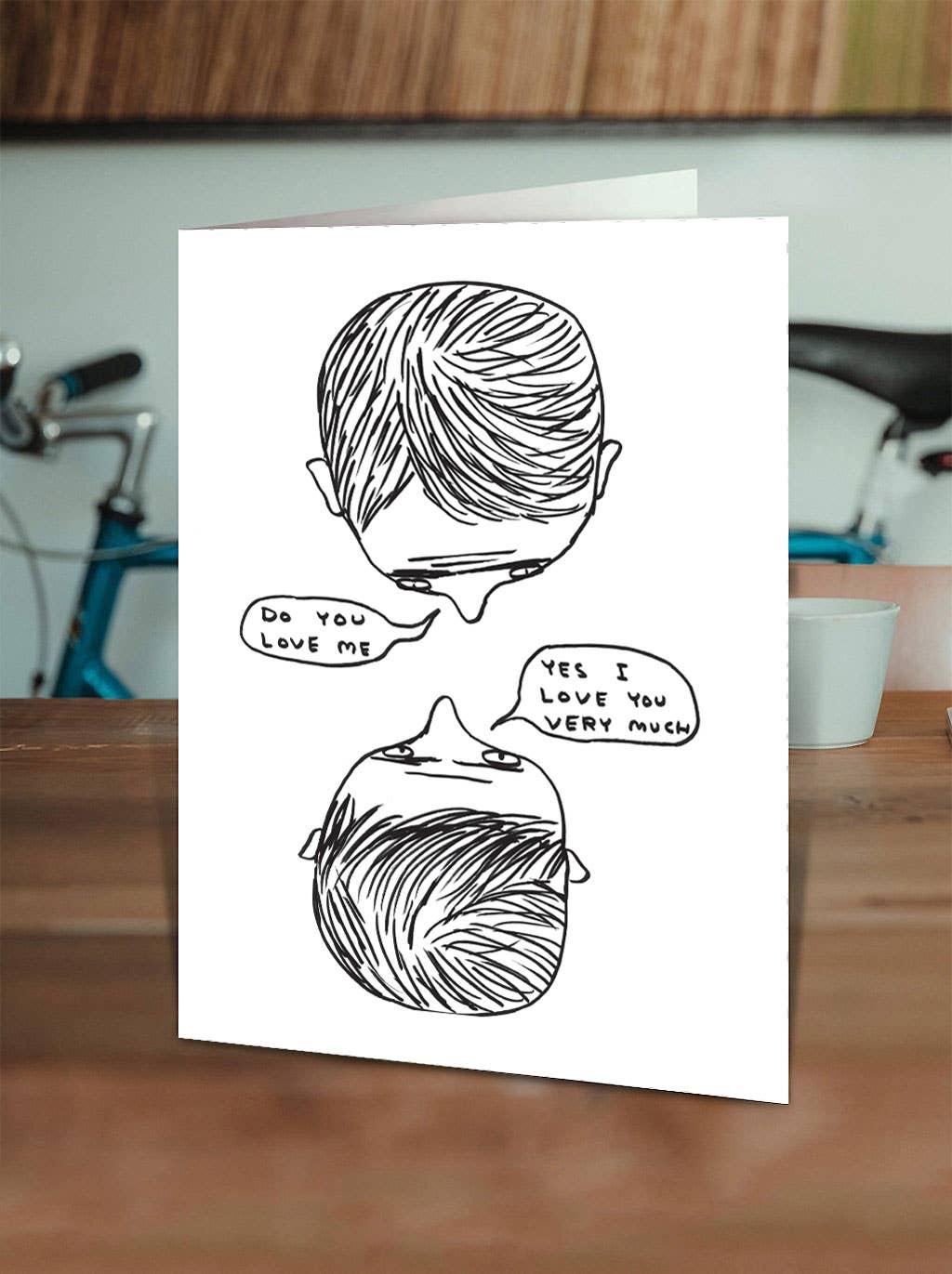 David Shrigley x Brainbox Candy – wholesale Love card – Funny Birthday Card - Do You Love Me Greetings Card1