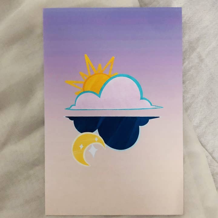 Sun and Moon Art Print for wholesale by Firstborne Creative Studio