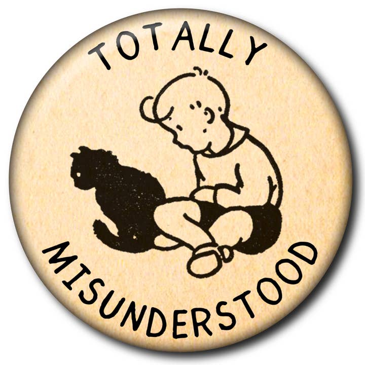 Static Cat Studio - Wholesale Lapel pin/button - Totally Misunderstood – Pin1