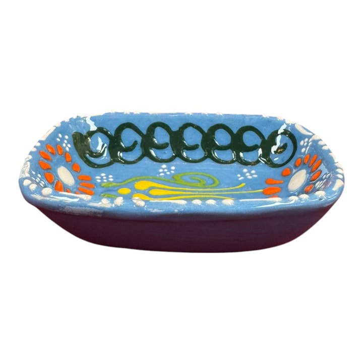 Import Corner - Wholesale Bowl - 39643: 3" SQUARE CERAMIC EMBOSSED BOWL2