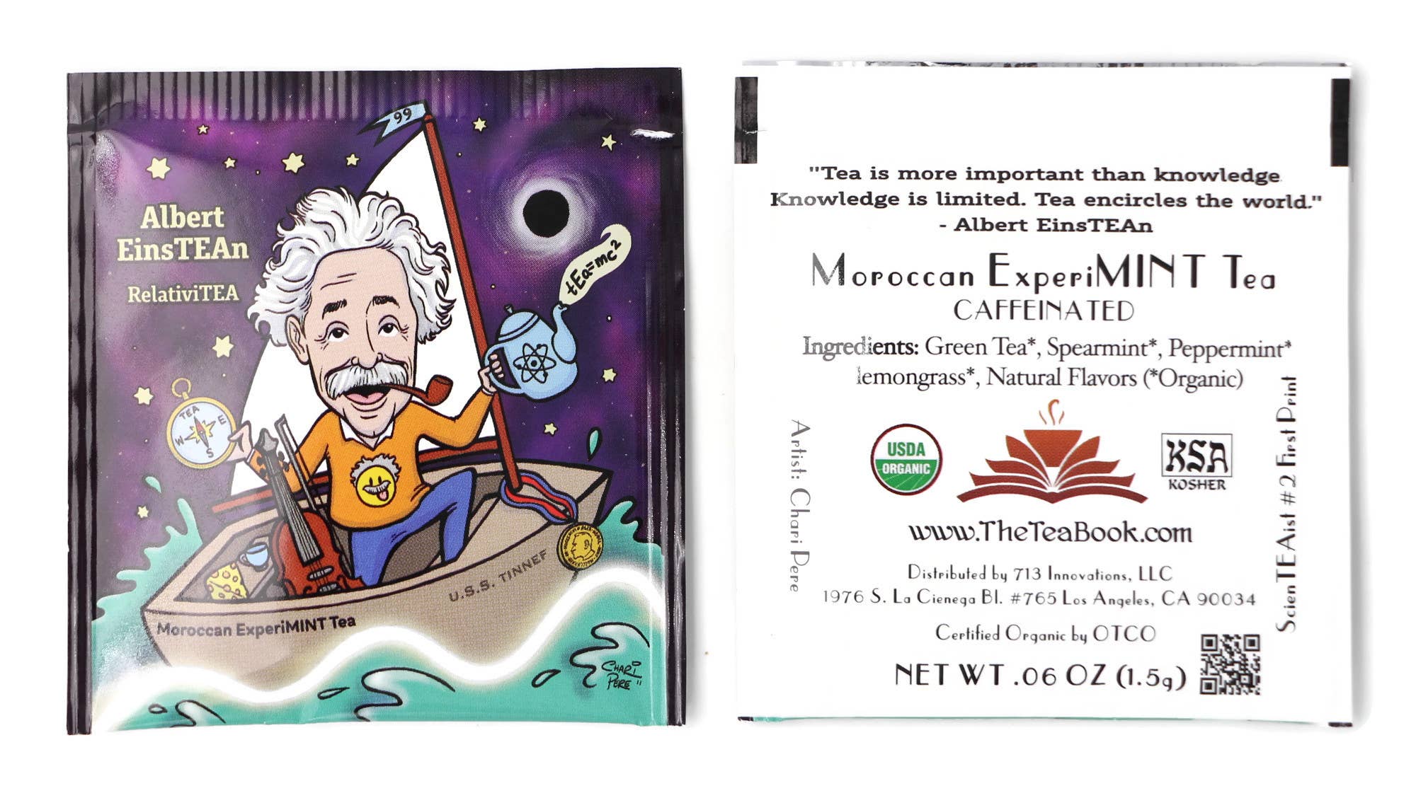 The TeaBook - Wholesale Tea Bags - Albert EinsTEAn - RelativiTEA - Moroccan ExperiMINT Tea4