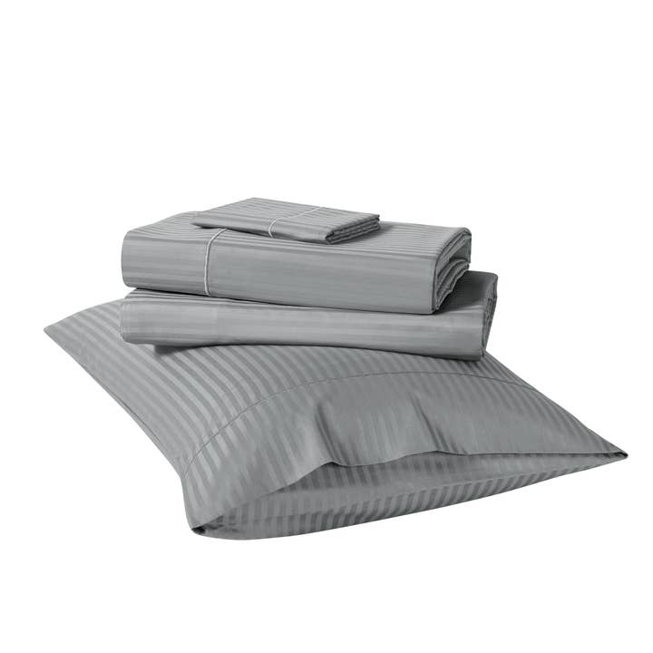 Bed Bath Fashions - Wholesale Sheet Set - Kathy Ireland 500 Thread Count Damask Stripe Sheet Set25