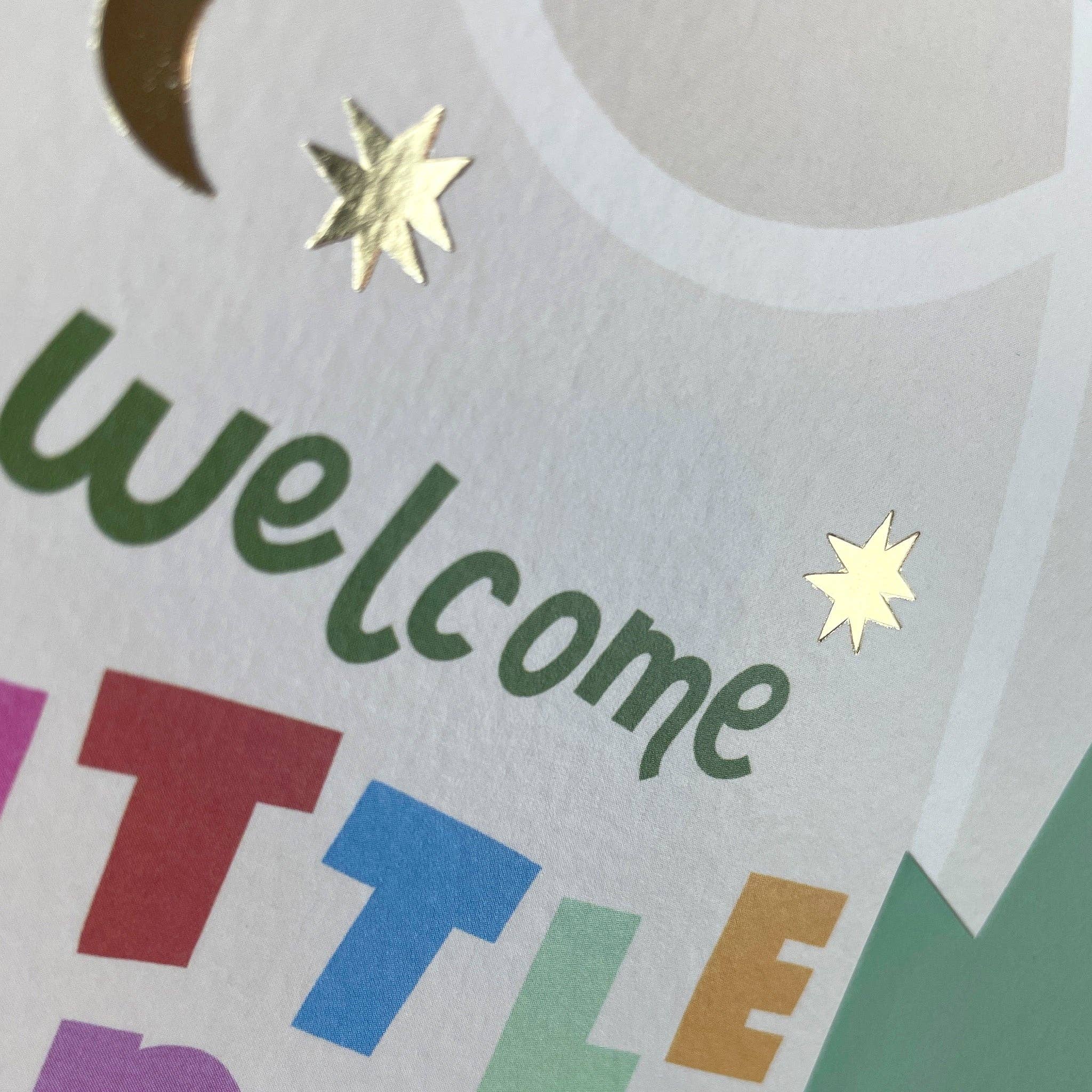 Raspberry Blossom - Wholesale Baby Card - Welcome little one (BRS07)1