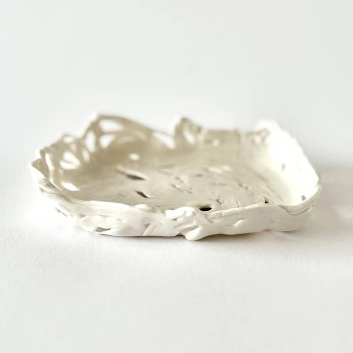 Small Porcelain Lace Tray III for wholesale by Parallel Hands