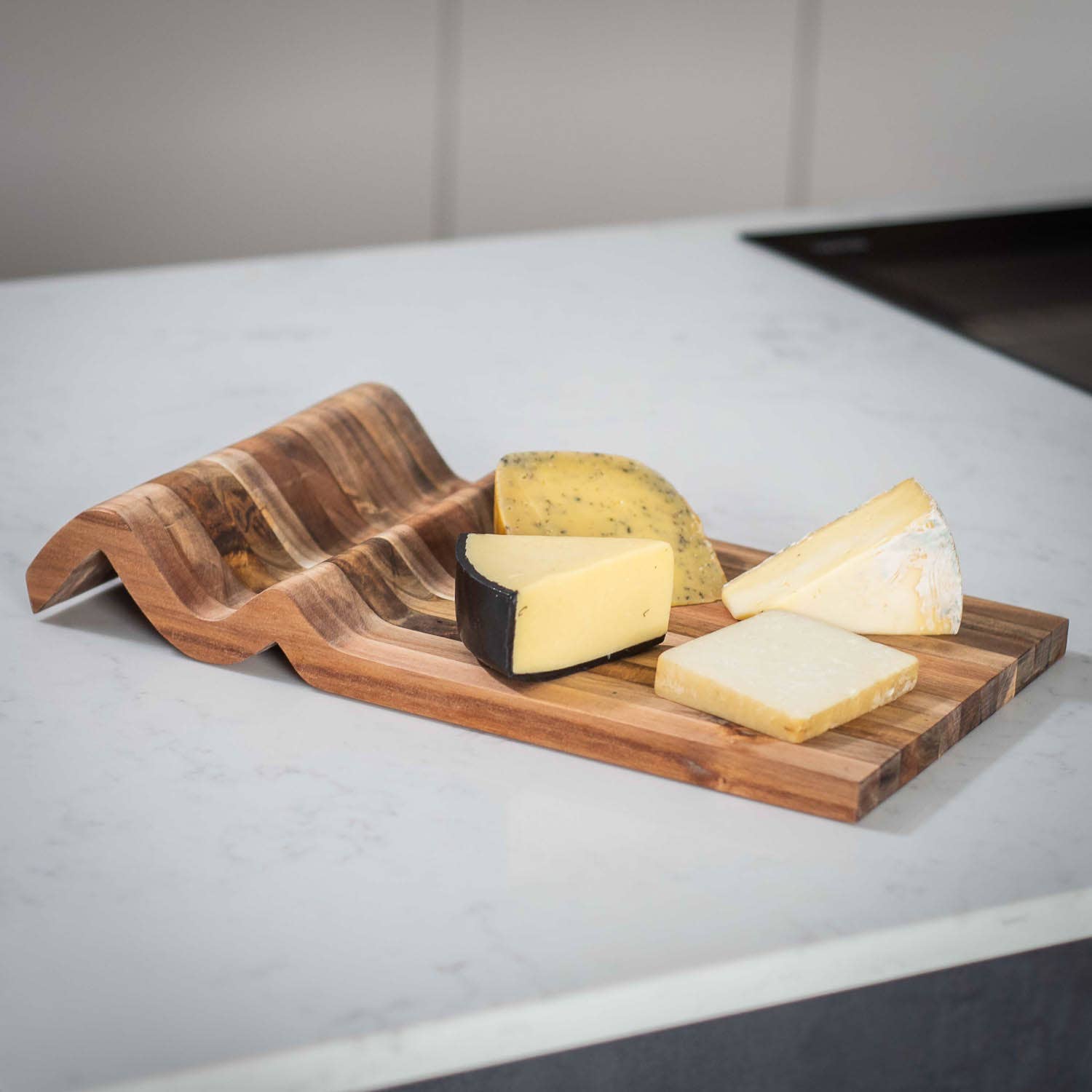 Bespoke & Oak Co. - Wholesale Cheese Board - Small Wave Cheese Board - Charcuterie Board2
