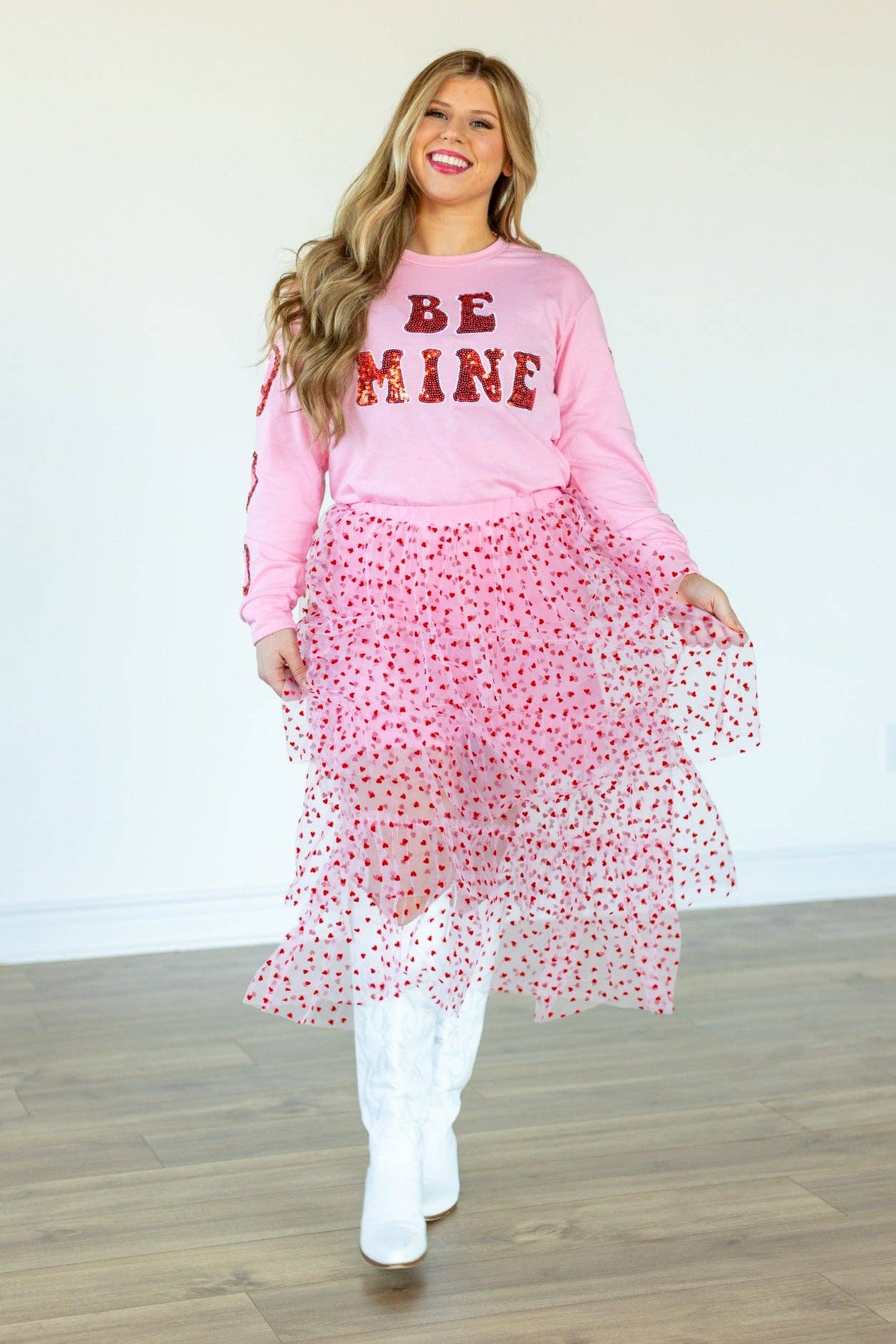 Be Mine Pink Sweatshirt for wholesale on Faire5