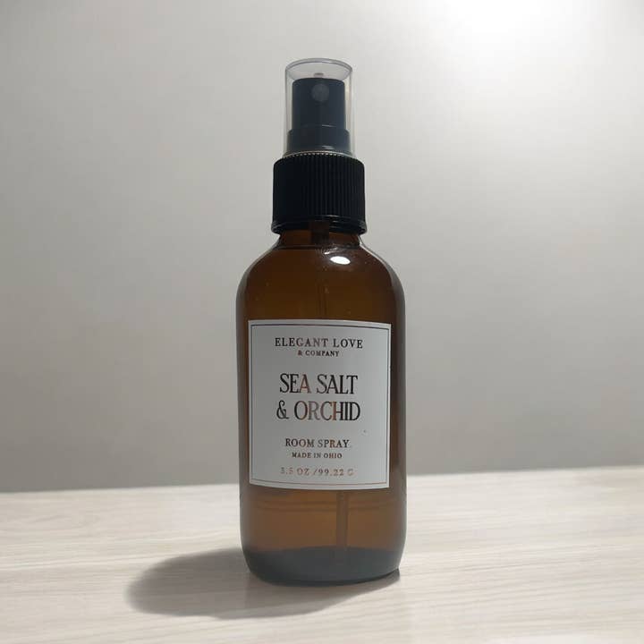 Sea Salt & Orchid Scented Room Spray for wholesale by Elegant Love &Co