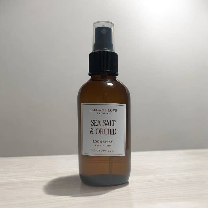 Sea Salt & Orchid Scented Room Spray for wholesale by Elegant Love &Co
