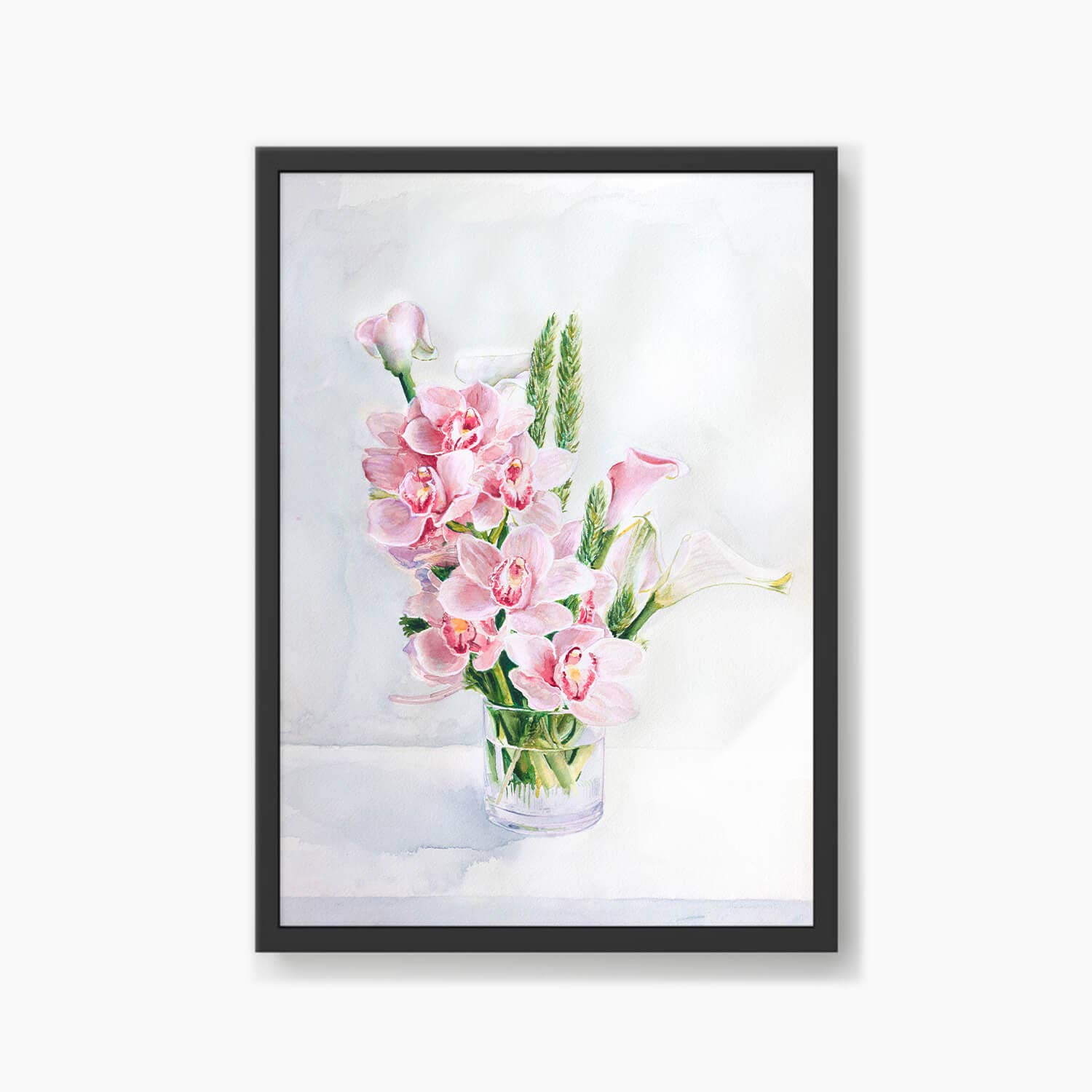 Julia Ockert - Wholesale Art Print - Orchids and Lilies Still Life Art Print6