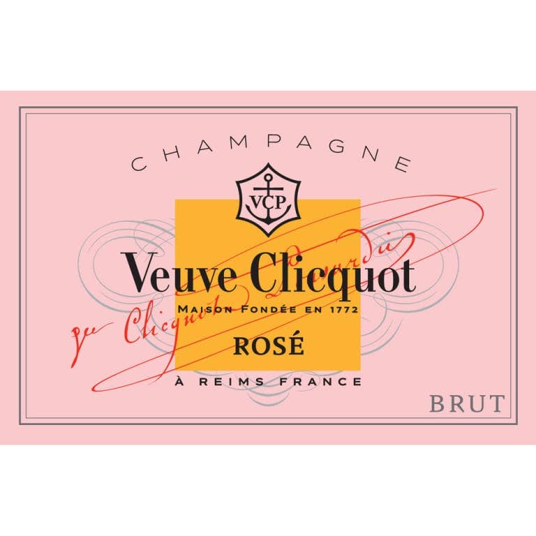 Pink Champagne Label Coupe Tray - Brut, rose for wholesale on Faire1