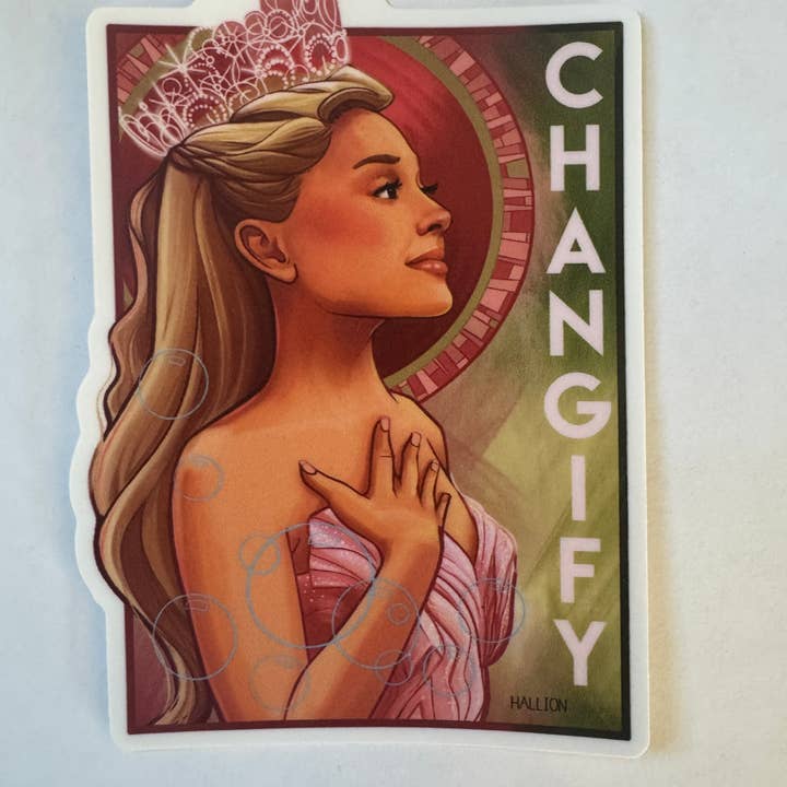 Pegatina Individual Troquelada Changify para venta al por mayor de Karen Hallion Illustration