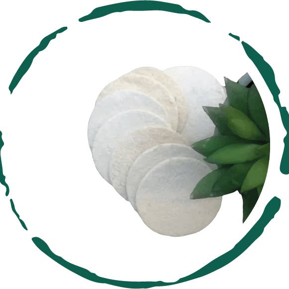 BeNat - Wholesale Loofah - Natural Loofah Sponge Pads 5-pcs