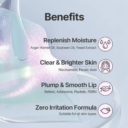 Best Beauty Group - Wholesale Lip Treatment/Mask - PETITFEE Aura Quartz Hydrogel Lip Mask