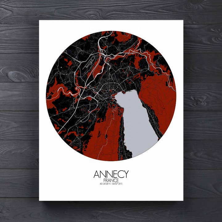 Poster of Annecy | France pour la vente par mapospheres