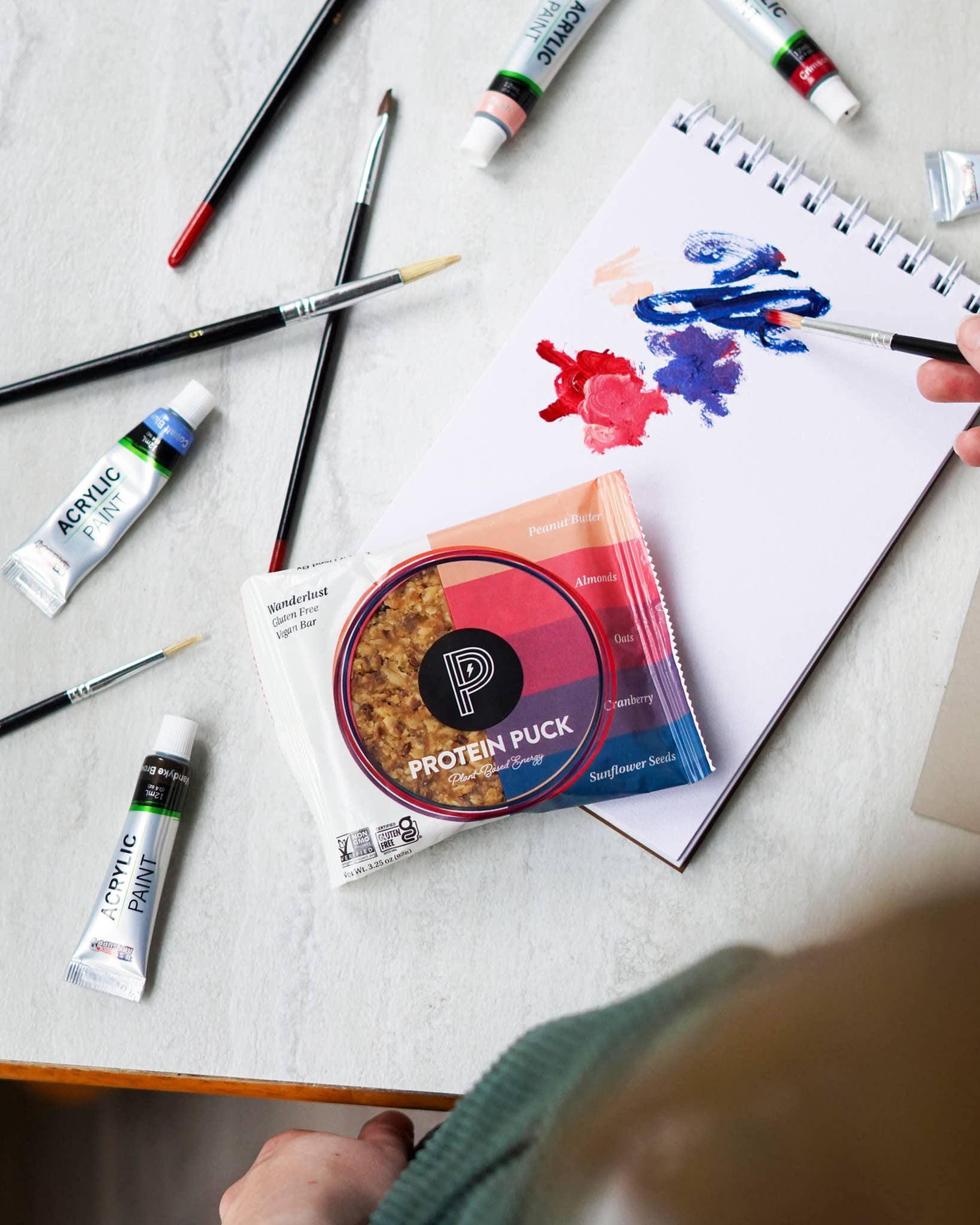 Protein Puck - Wholesale Snack Bar - Wanderlust (Peanut Butter, Cranberry) (16 - 3.25oz Bars)12