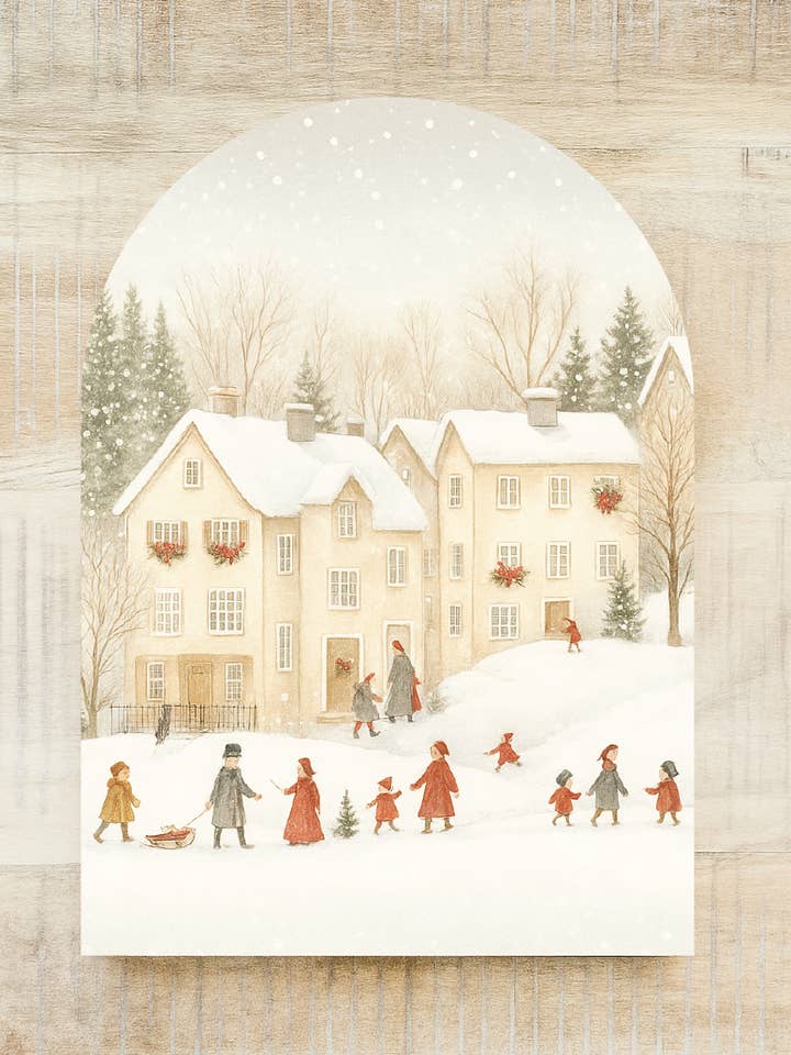 Winter Houses, Arch | Christmas 2025 for wholesale by Lily and Sparrow