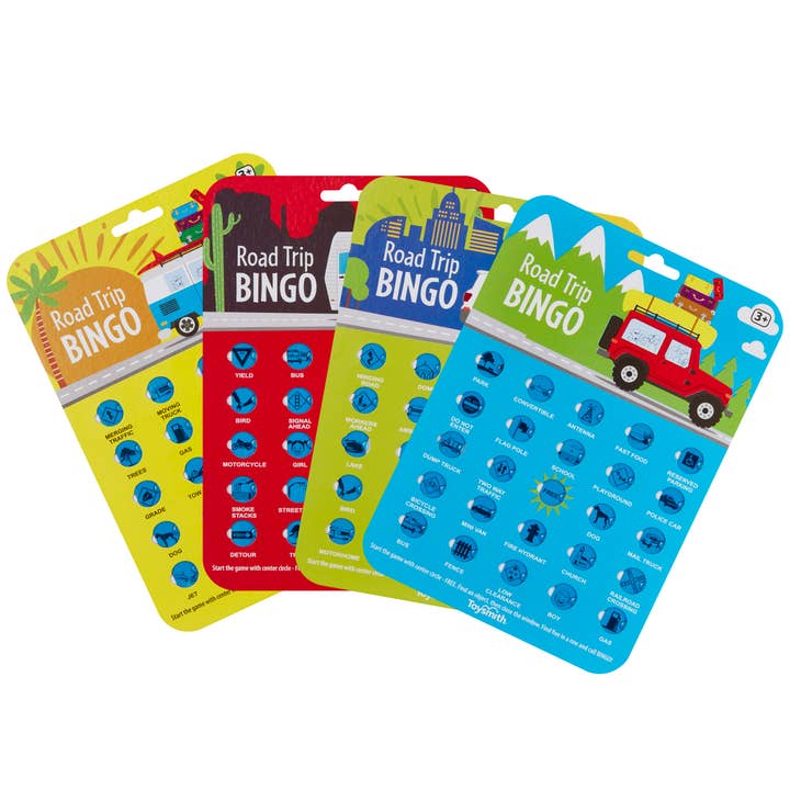 Toysmith - Wholesale Board Game - On the Way Games Road Trip Bingo, Travel Game