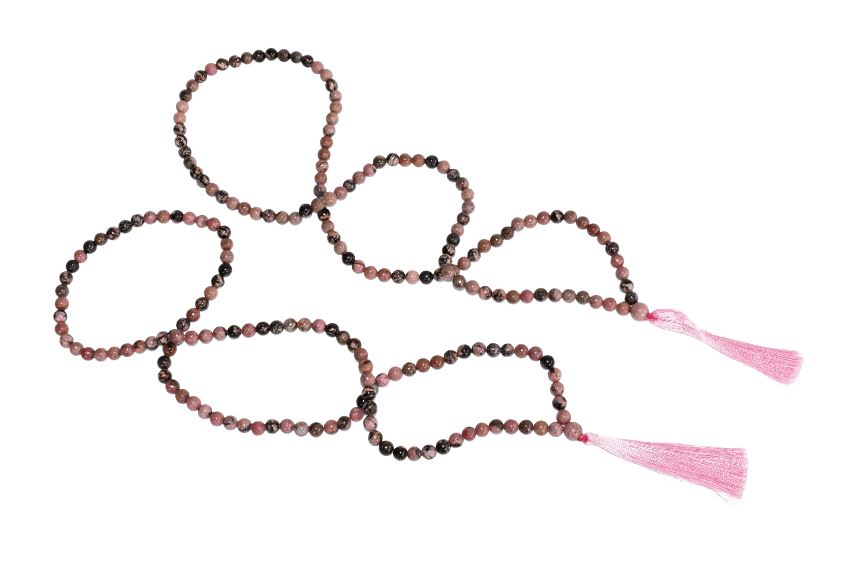 Soothing Crystals - Wholesale Ketting met gebedskralen - Edelsteen Mala | Rhodoniet | 108 Gebedskralen Jap Mala4