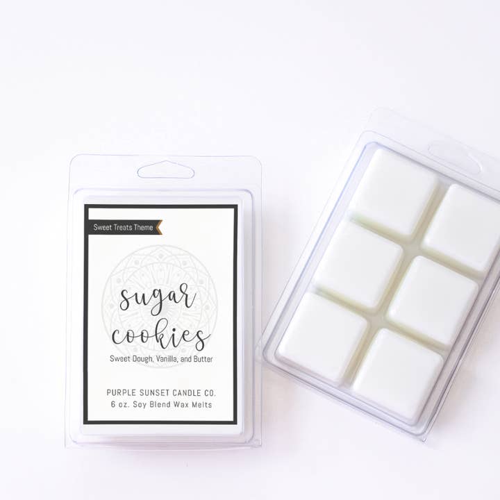 Cire fondue aux biscuits au sucre pour la vente par Purple Sunset Candle Company