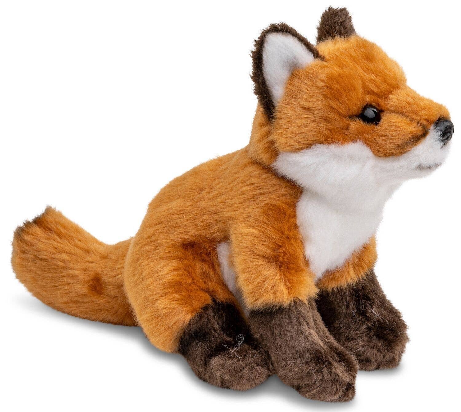 Uni Toys - Wholesale Stuffed/Plush Toy - Kids & Baby - Red fox puppy, sitting - 16 cm (height) - cuddly/plush toy