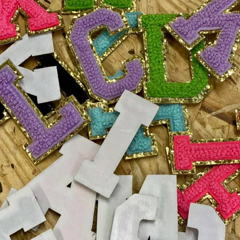 VARM ROSA Chenille Letters-Stick på Het Rosa för wholesale på Faire2