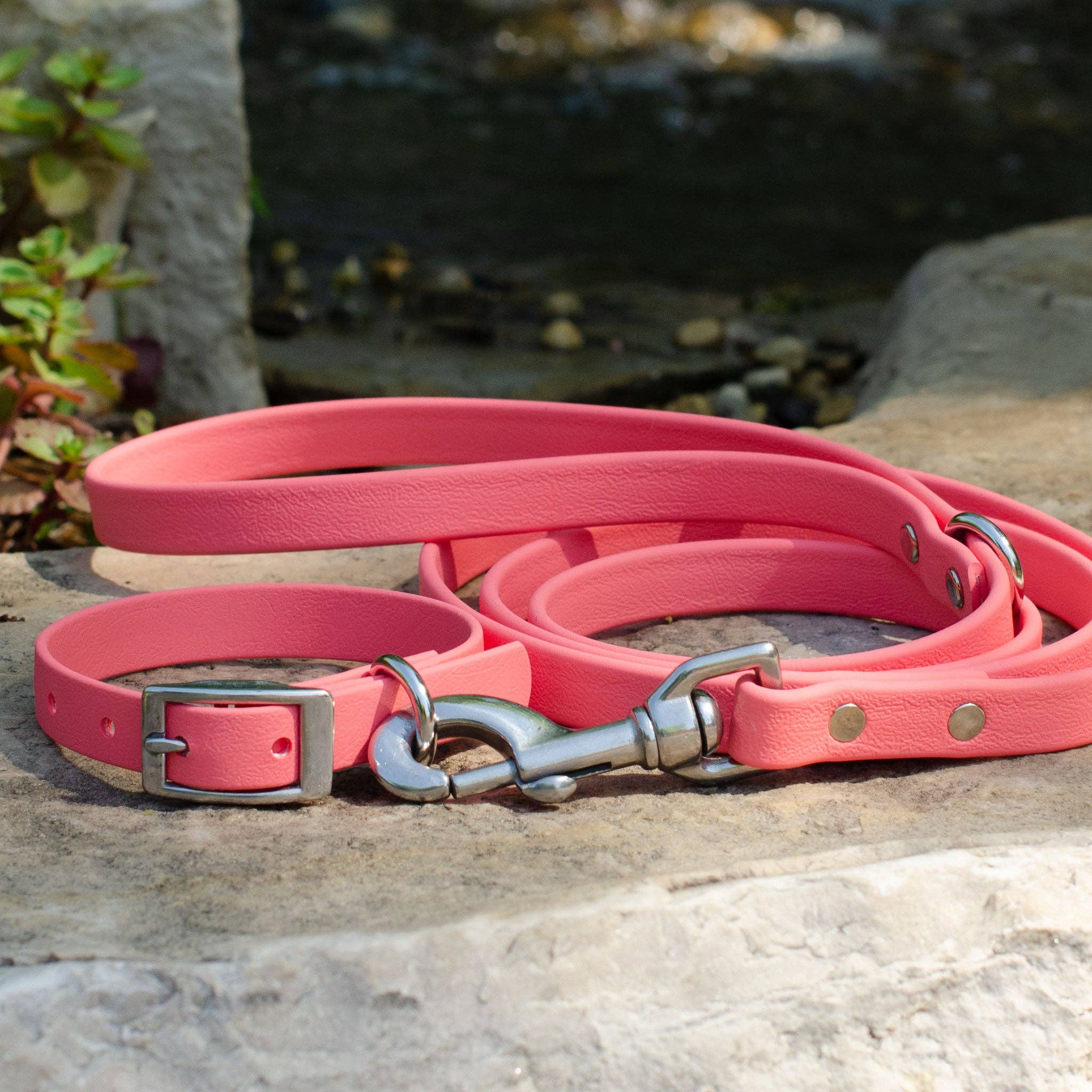 Doodle Dog Town - Wholesale Pet Collar - Dog - Waterproof Biothane® Collar - Coral4