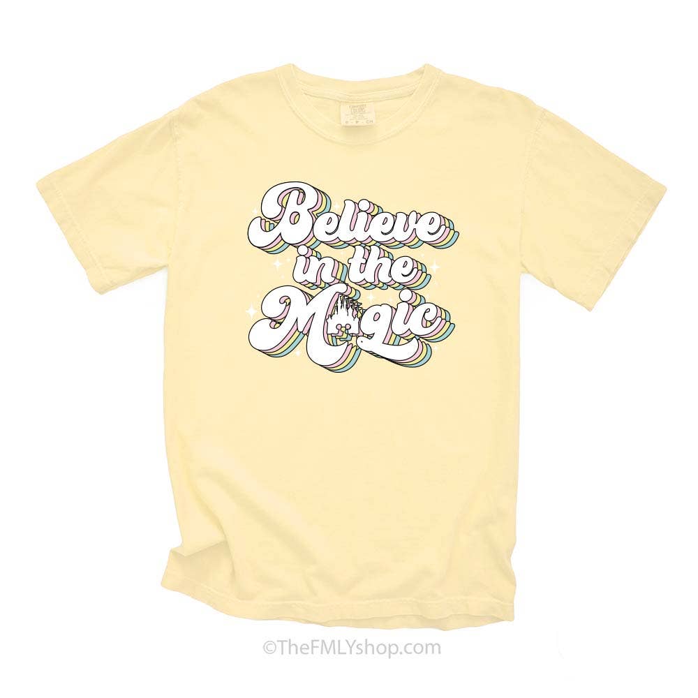 THE FMLY SHOP - Wholesale Screen Printed T-Shirt - Women's - Believe in the Magic Tee2