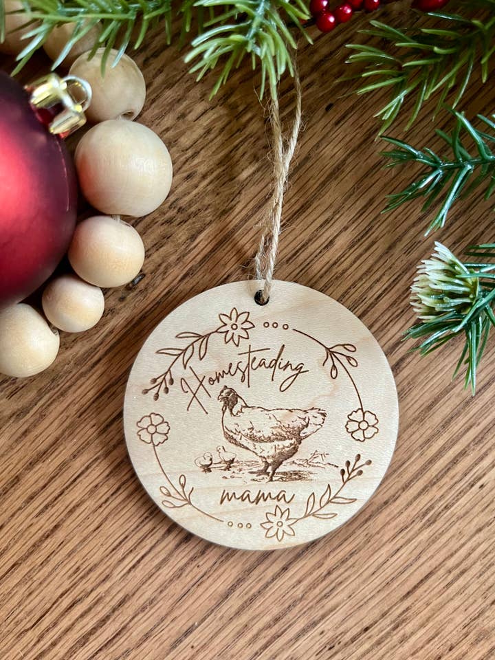Décoration de Noël amusante pour les amoureux des poulets pour la vente par Rustic Raleigh