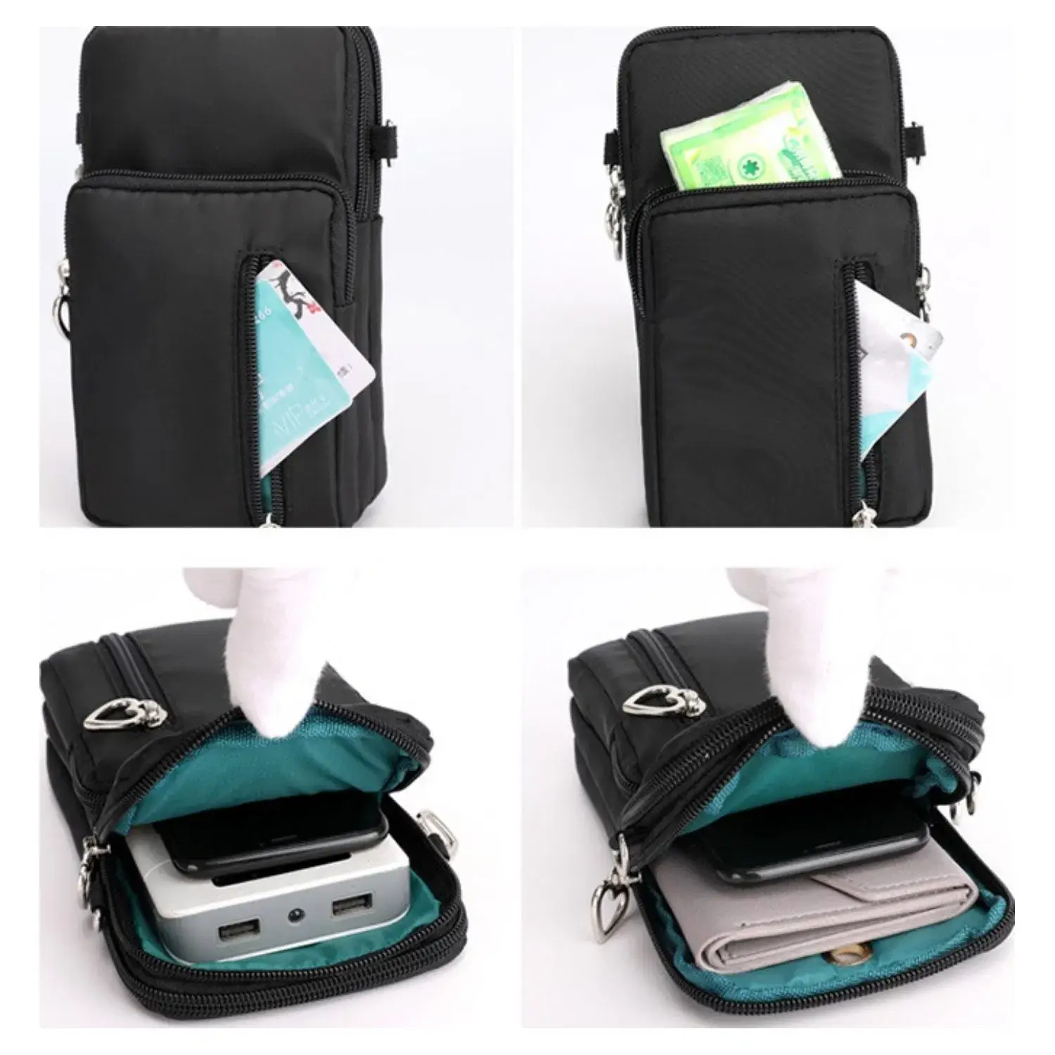 Superbia - Wholesale Crossbody Bag - Women's - Superbia 3 Zipper Splash Proof  Essential Bag Mobile Bag11