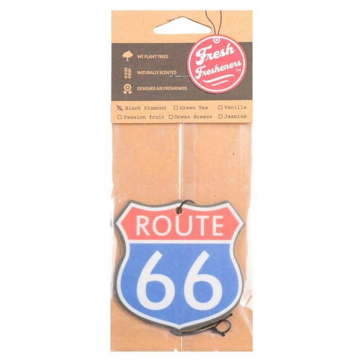 Fresh Fresheners - Wholesale Car Freshener - Unisex - Route 66 Air Freshener Pack of 121