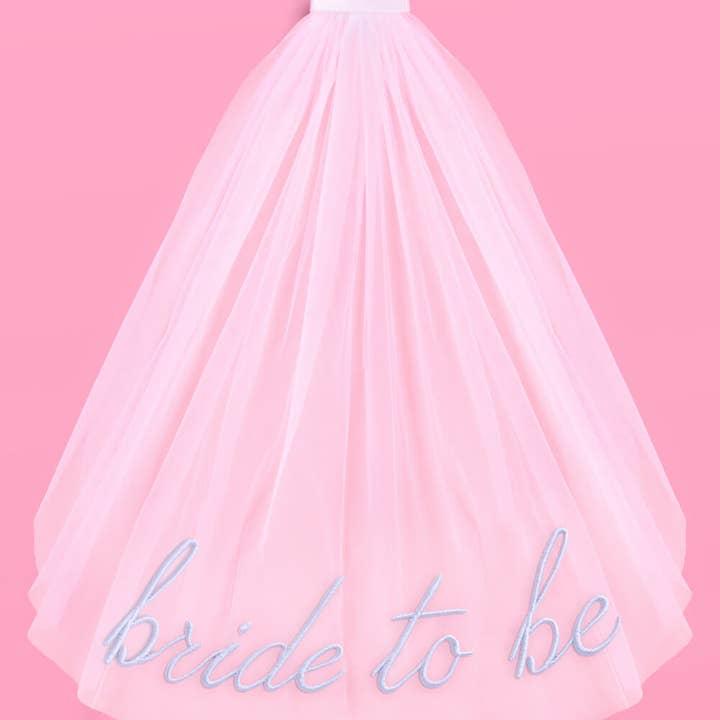 xo, Fetti - Wholesale Veil - Women's - Something Blue Veil - embroidered tulle veil3