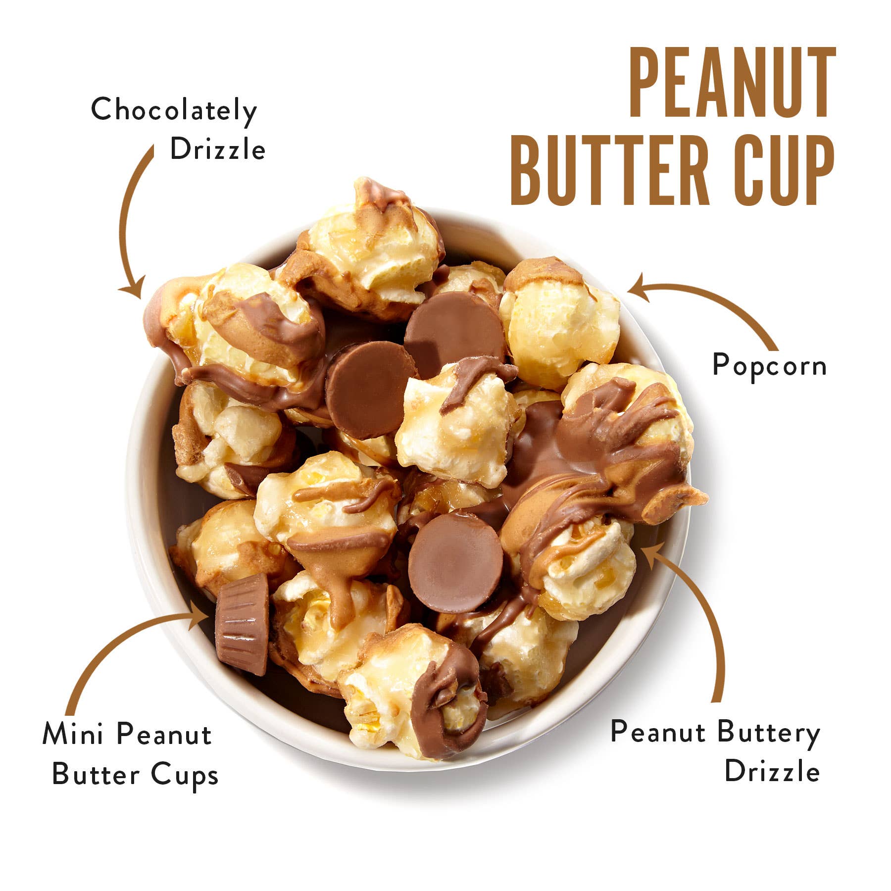 Funky Chunky - Wholesale Popcorn - Peanut Butter Cup | Caramel Corn Choco Popcorn | 5oz bags2