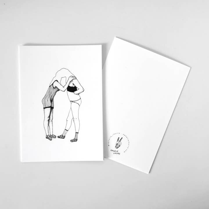 Ophelie Lhuire - Wholesale Postcard - The Lovers0
