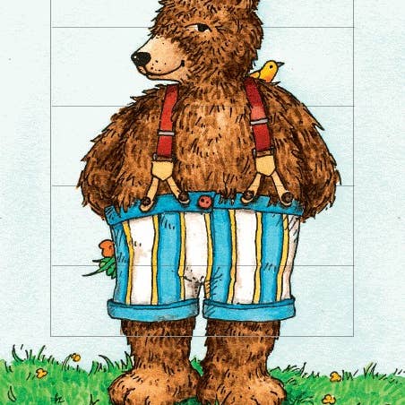 Curiosi - Wholesale Gewone wenskaart - Levende kaart „beer”1