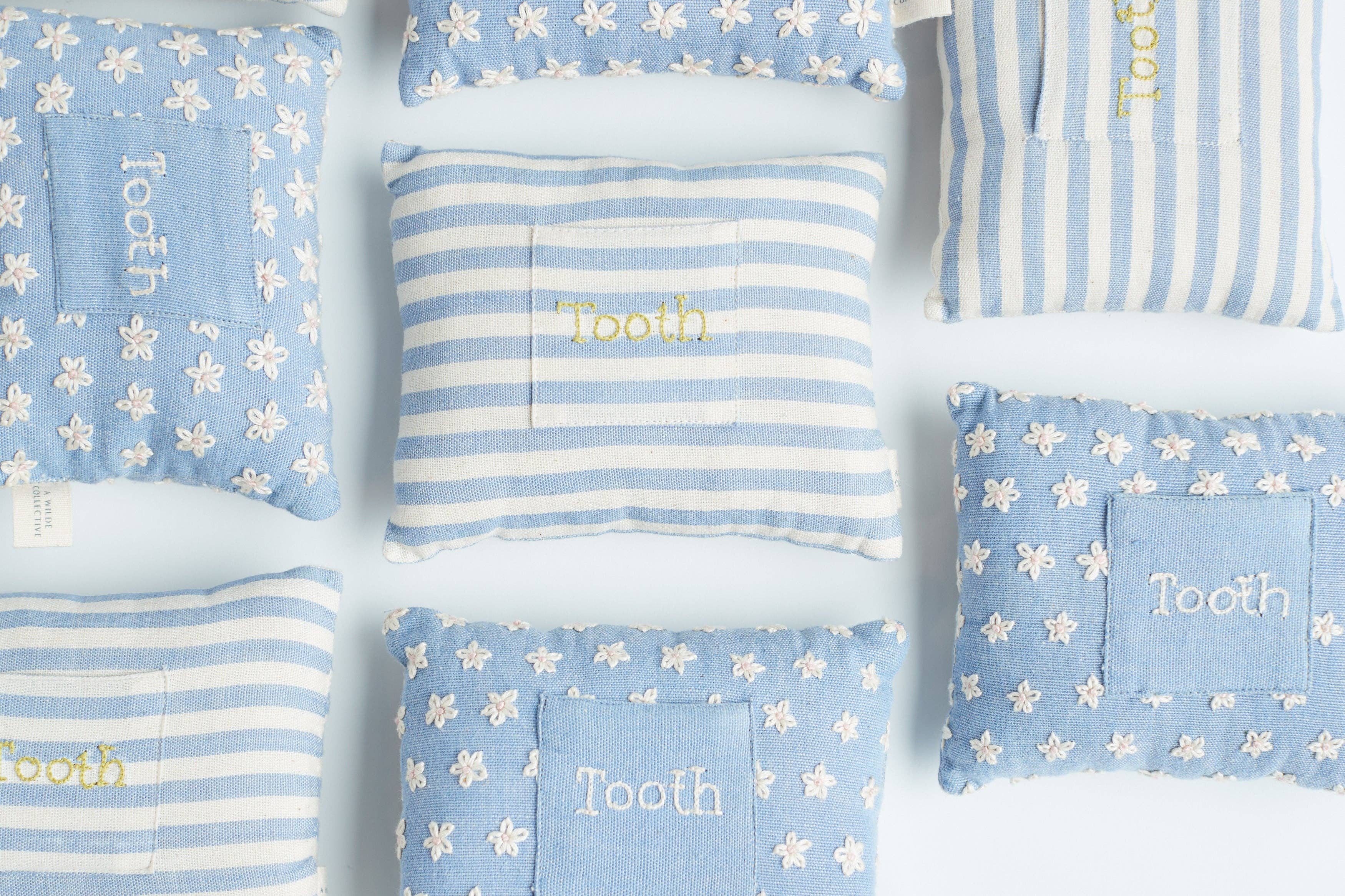 A Wilde Collective – Engroshandel Tandfe pude - Børn – Håndvævet blomster-puter til tandfeen2