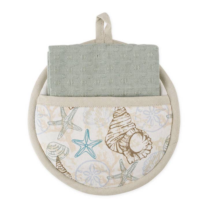 Design Imports - Wholesale Oven Mitt/Pot Holder - Seahorse Potholder Gift Set