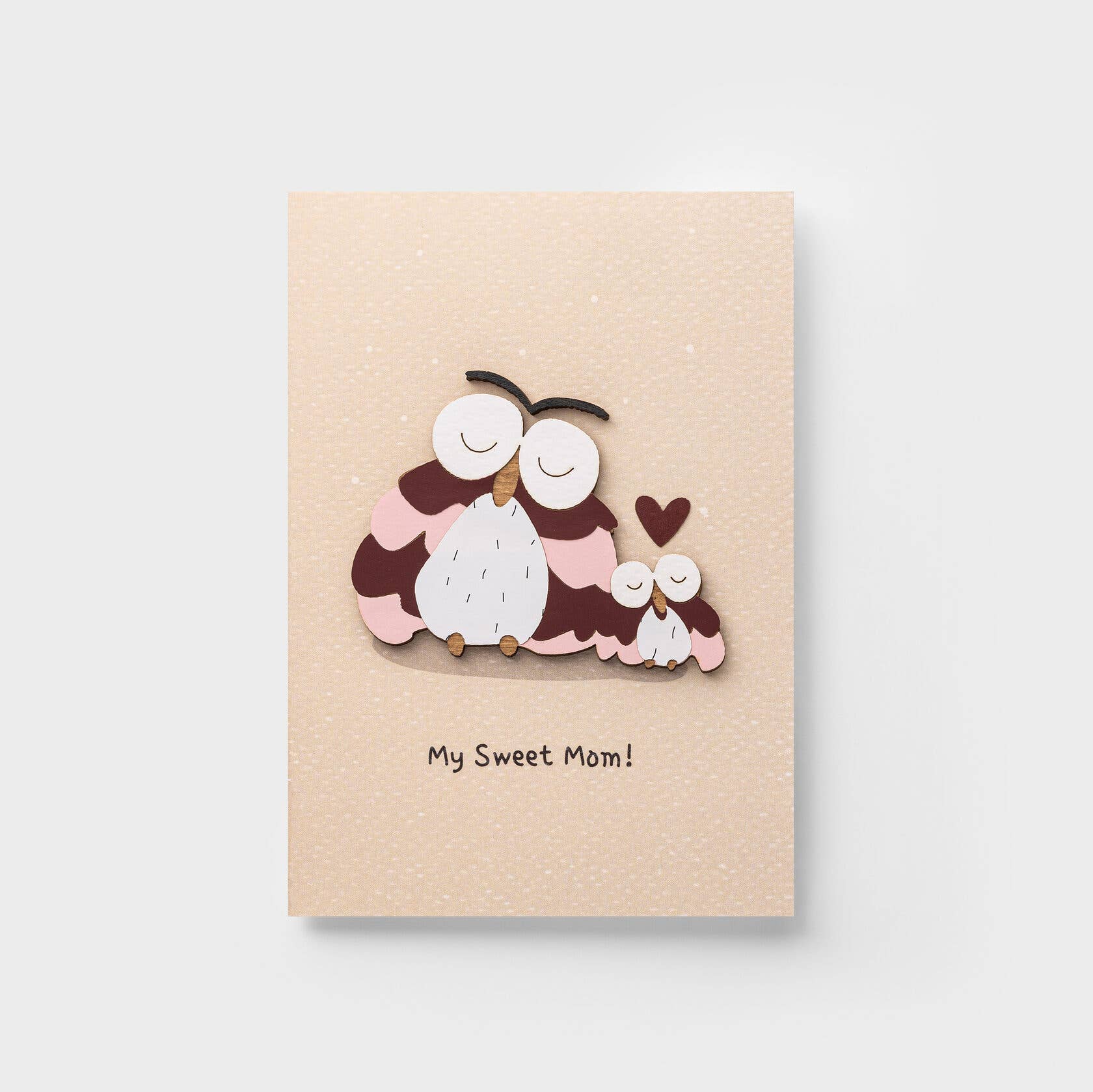 PESKOVOI - Wholesale Mother's Day Card - Handmade 3D Wooden Greeting Card “My Sweet Mom” by PESKOVOI5