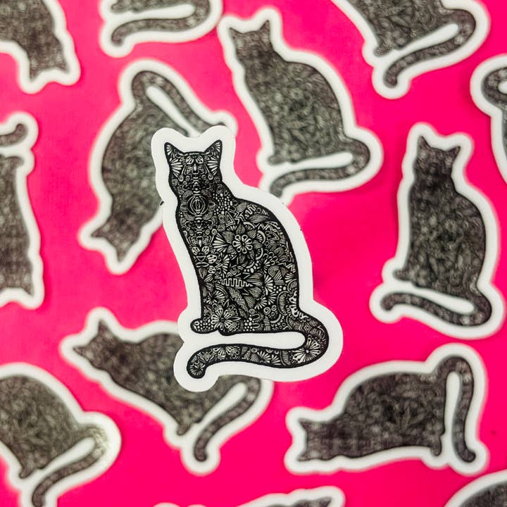 Mini Cat Stickers for wholesale by Zenspire Designs