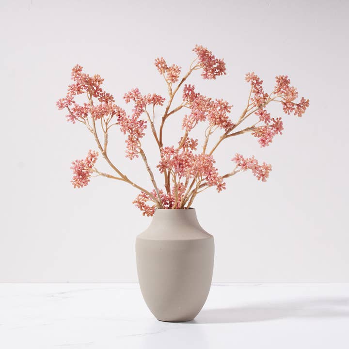 Beautyberry Branch in Milan Vase and other Purchase Wholesale pink artificial flowers. Free Returns & Net 60 Terms on Faire trending on Faire.