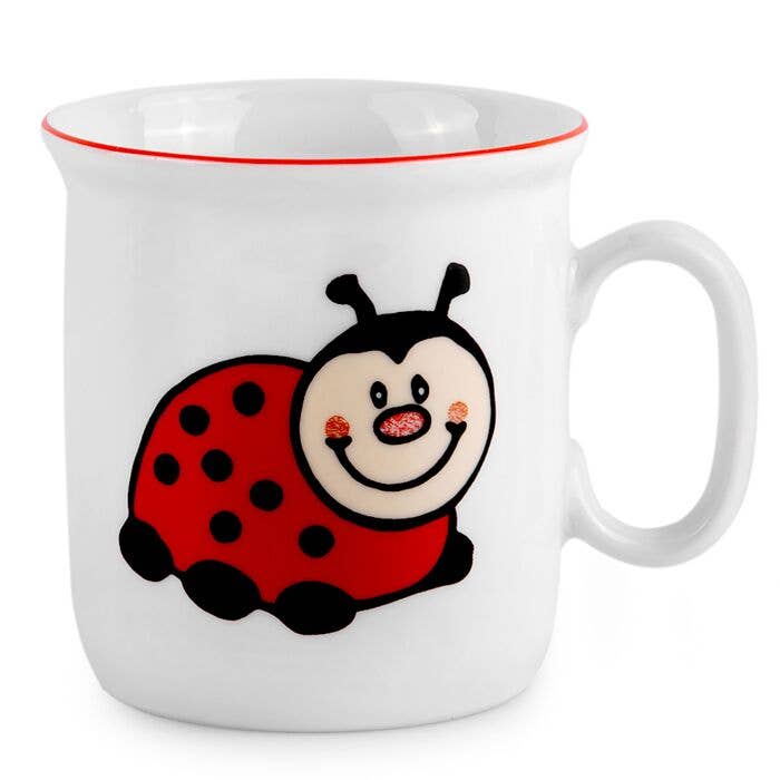 STP - Vente Service à vaisselle – enfant et bébé - Ensemble de 3 couverts en porcelaine Ladybugs pour enfants6