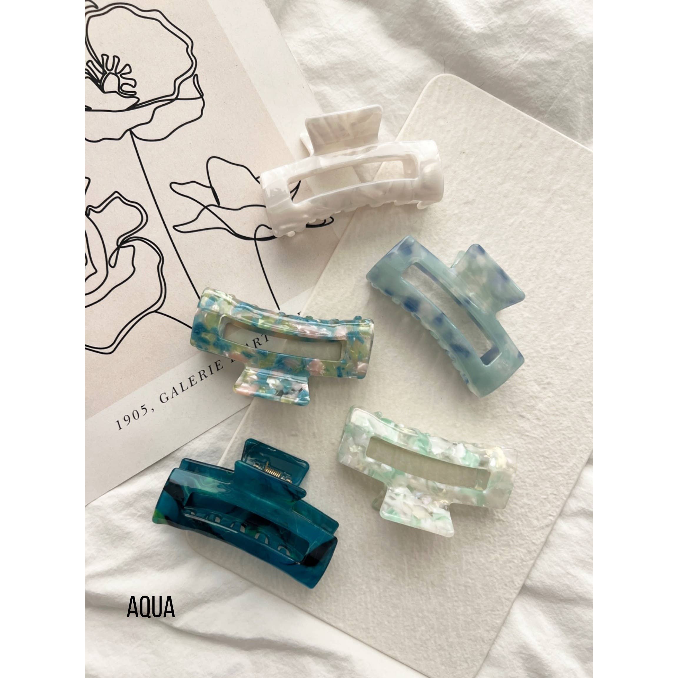 LoveLina - Vente Pince à cheveux – femme - Pinces à cheveux en acétate de taille normale - Allie Assorted3